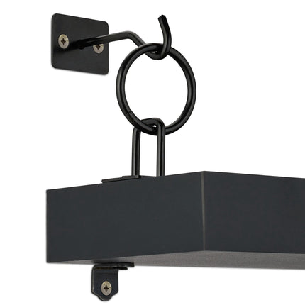 Black wall shelf in a set of 2