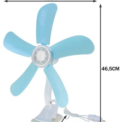 Ventilátor s lopatkami + klip 23564
