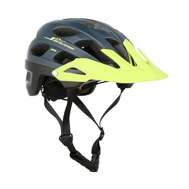 Cyklistická helma modro-zelená, velikost L (55-61cm)