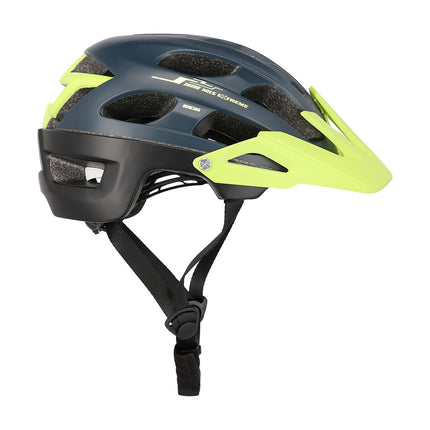 Cyklistická helma modro-zelená, velikost L (55-61cm)