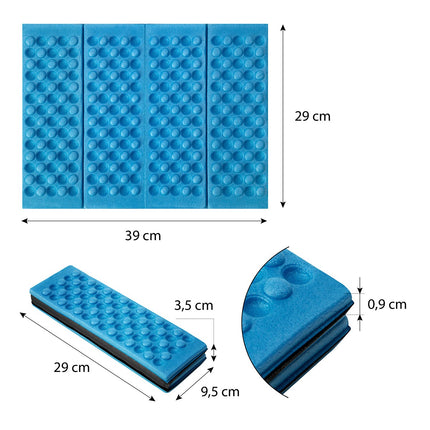 Blue Mini Folding Mat, Compact and Portable Design