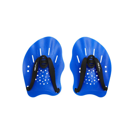 Plavecké packy modré, nastavitelné, ergonomický tvar