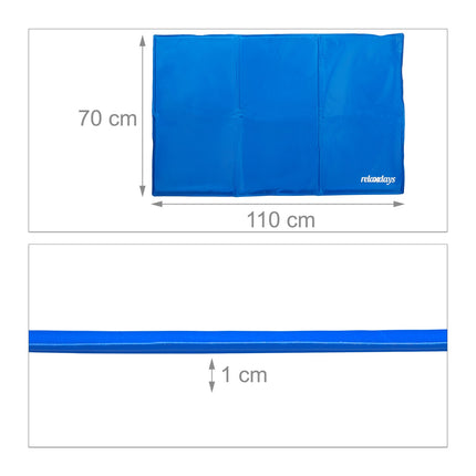 Blaue Kühlmatte für Hunde