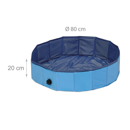 Blue dog pool