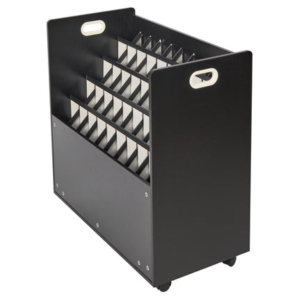 Blueprint Storage Rack, 50-Slot Mobile Roll File Cart