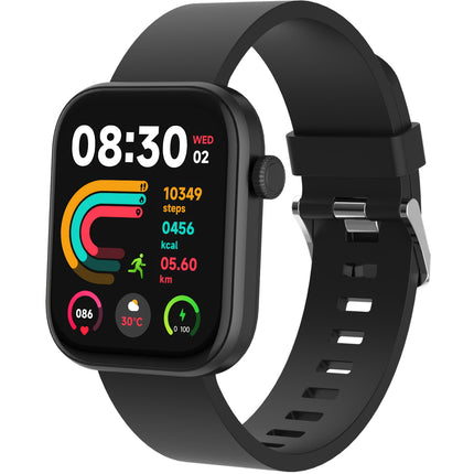 Chytré hodinky Bluetooth AMOLED černé