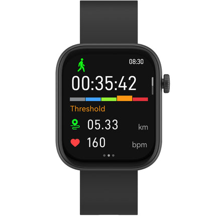 Chytré hodinky Bluetooth AMOLED černé