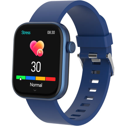 Chytré hodinky Bluetooth AMOLED modré