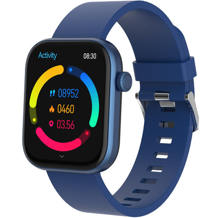 Chytré hodinky Bluetooth AMOLED modré