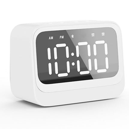 Bluetooth budík s reproduktorem, dvojité buzení, bílý