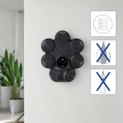 Bluetooth boxovací trenažér s hudbou a rukavicemi – 9 programů