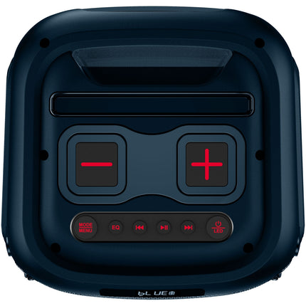 Bluetooth párty reproduktor, RGB světla, 40W, modrý