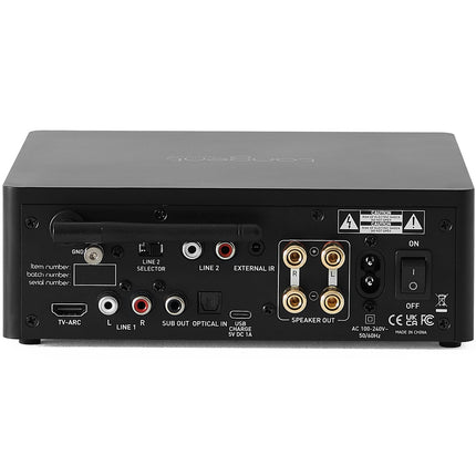 Bluetooth phono zesilovač s HDMI – černý