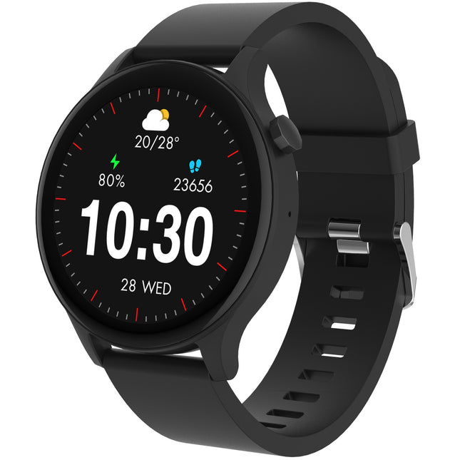 Chytré hodinky Bluetooth černé