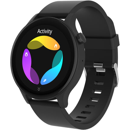 Chytré hodinky Bluetooth černé