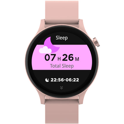 Chytré hodinky Bluetooth růžové/béžové