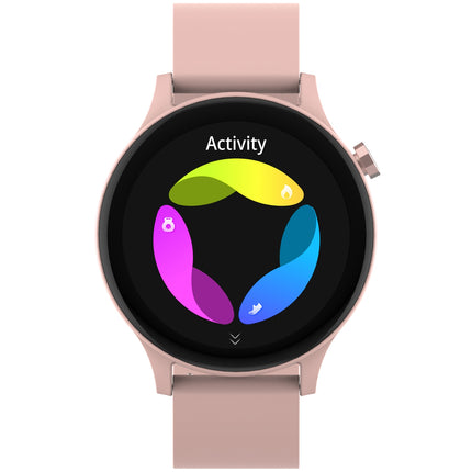Chytré hodinky Bluetooth růžové/béžové