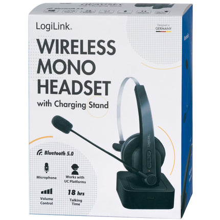 Bluetooth headset Mono včetně nabíjecího stojánku