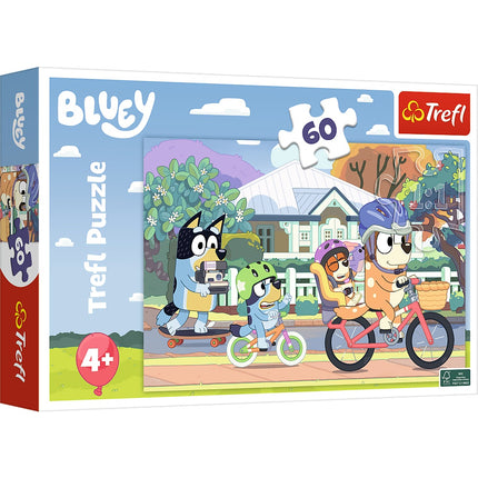 Bluey puzzle, 60 dílků, zábava pro celou rodinu