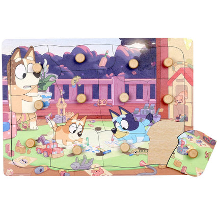 Bluey puzzle s úchyty 12 dílků