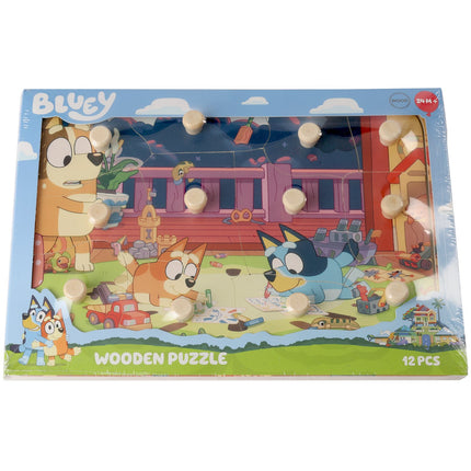 Bluey puzzle s úchyty 12 dílků