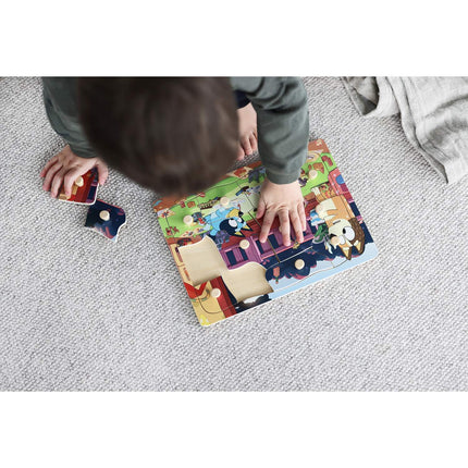 Bluey puzzle s úchyty 12 dílků