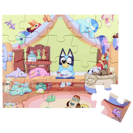 Bluey dřevěné puzzle 20 cm