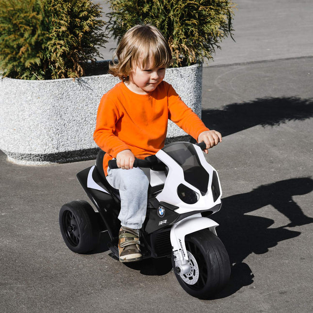 Dětská elektrická motorka – černá, na baterie, ocel