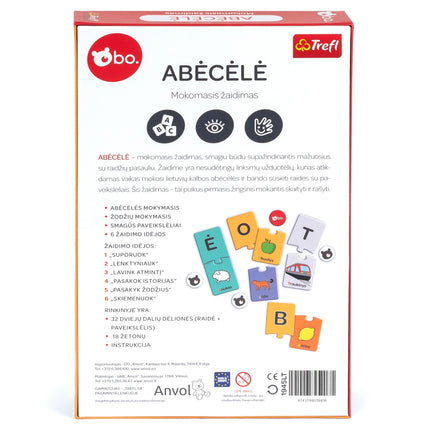 Bo. naučná desková hra "Abeceda" (v litevštině)
