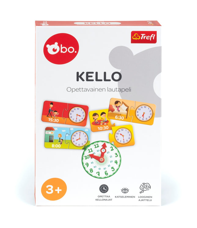 Bo. Educational Board Game "Clock" (In Finnish Lang.)