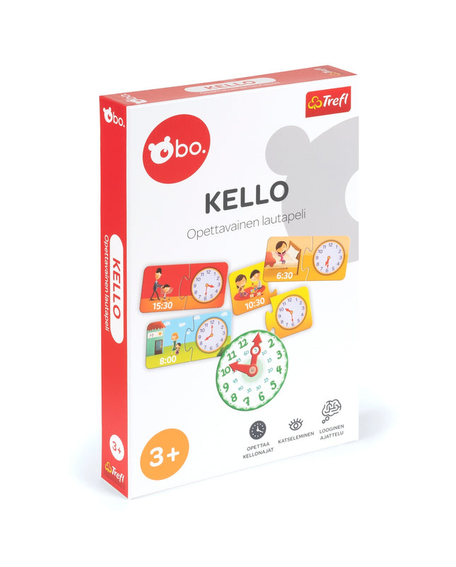 Bo. Educational Board Game "Clock" (In Finnish Lang.)