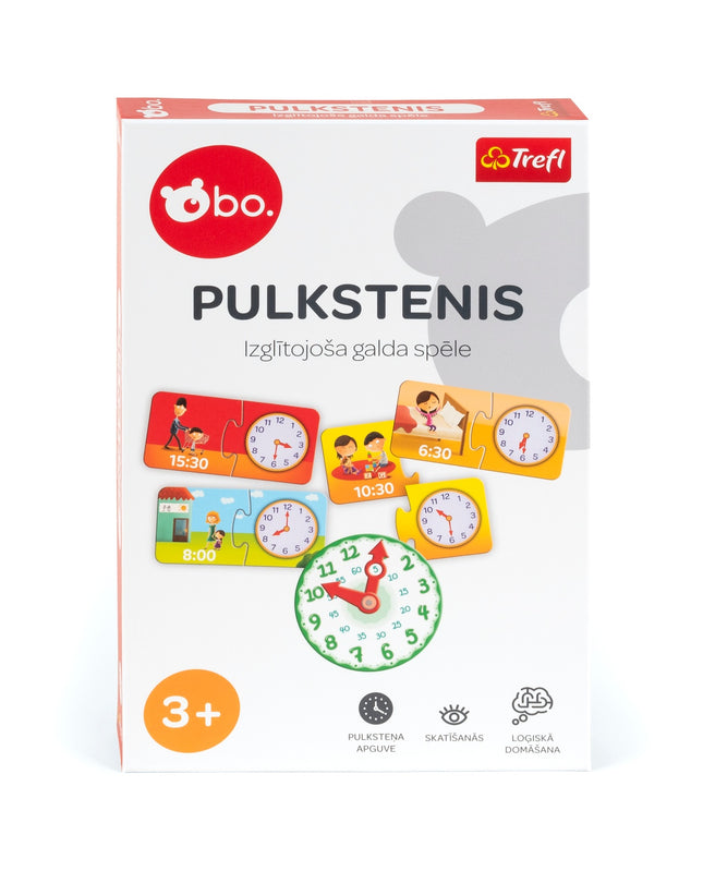 Bo. Educational Board Game "Clock" (In Latvian Lang.)
