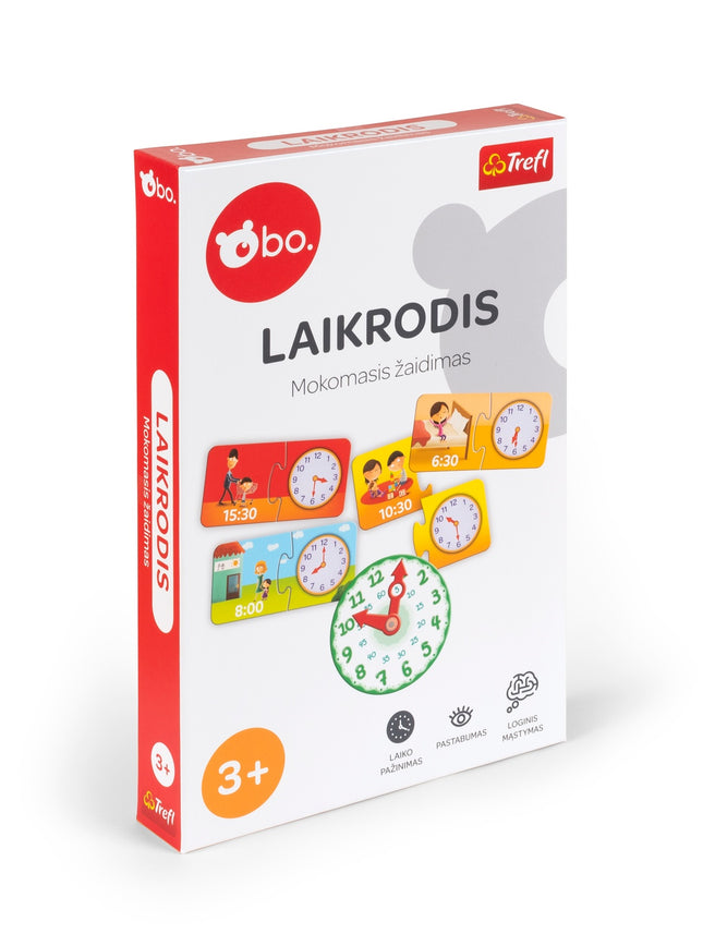 Bo. Educational Board Game "Clock" (In Lithuanian Lang.)