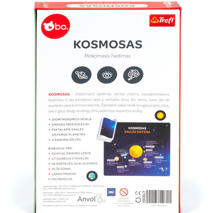 Bo. naučná desková hra "Vesmír" (v litevštině)