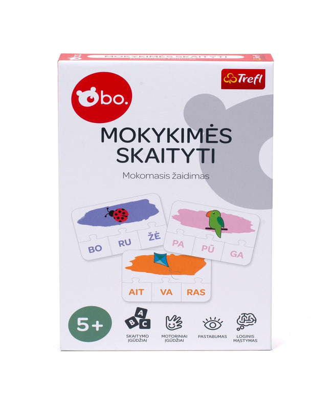 Bo. Educational Board Game "Syllables" (In Lithuanian Lang.)