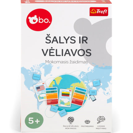 Bo. naučná desková hra Země a vlajky (v litevštině)