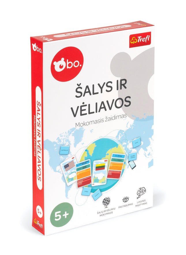 Bo. Educational Boardgame Countries and Flags (In Lithuanian Lang.)