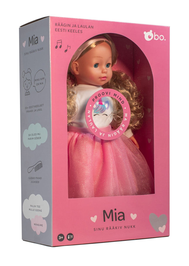 Bo. interaktivní panenka "Mia" (mluví estonsky), 40 cm