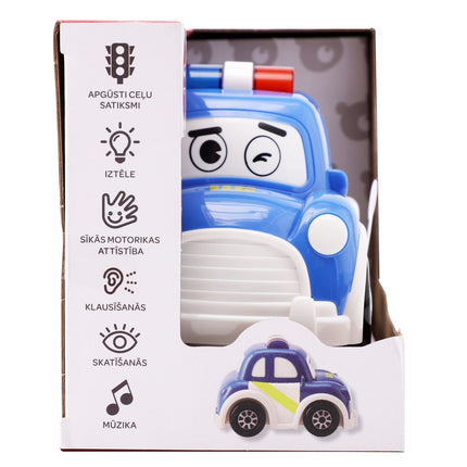 Bo. interaktivní policejní auto (v lotyštině)