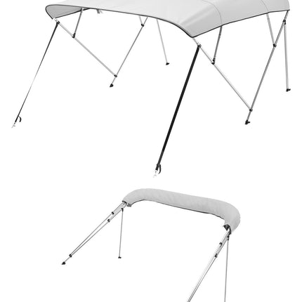 Boat Bimini Top, 4 Bow 96in, 600D Polyester, Aluminum