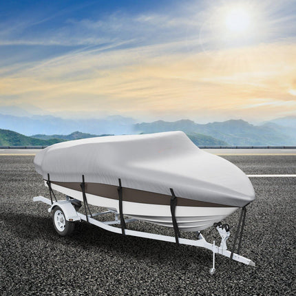 Boat Cover 17-19 Ft, 600D Waterproof, Motor Cover