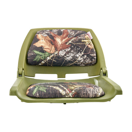 Boat Seat, Folding Low-Back, Cushioned PU, Camouflage