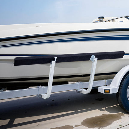 Boat Trailer Guides, Adjustable Height, 2-Pack Steel Pads