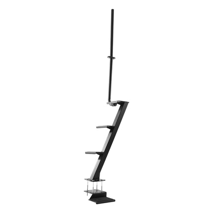 Boat Trailer Steps, 4-Step Steel Ladder With Handrail