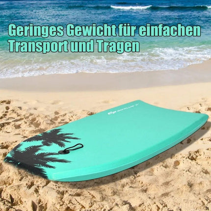 Bodyboard surf SUP plavecká deska plavecká deska 94 x 47 x 5.5 cm zelená