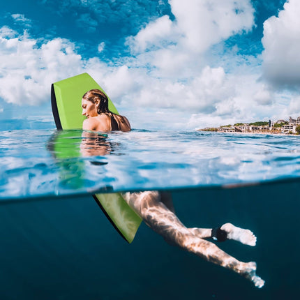 Bodyboard lehká plavecká deska s jádrem EPS a povrchem XPE na pláž pro děti i dospělé 106cm zelená