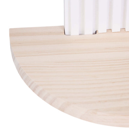 Boho Wall Shelf Set, 2pc - Natural White Pine