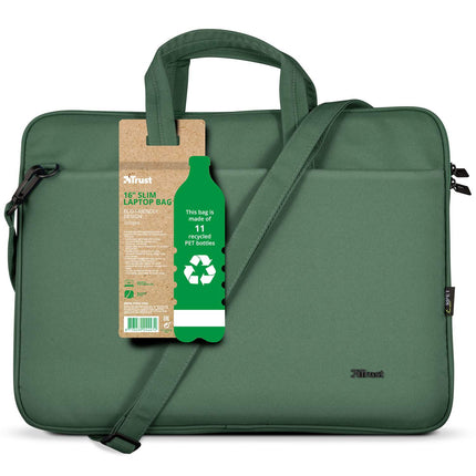 Bologna taška na notebook 16" ekologická zelená