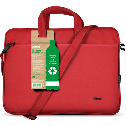 Bologna taška na notebook 16" ekologická červená