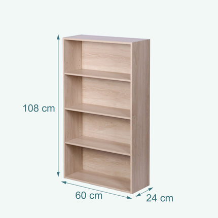 Bookcase with Adjustable Shelves, Freestanding